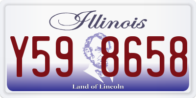 IL license plate Y598658