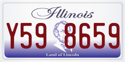 IL license plate Y598659