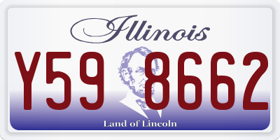 IL license plate Y598662