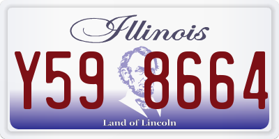 IL license plate Y598664