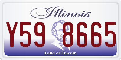 IL license plate Y598665