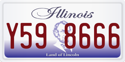 IL license plate Y598666