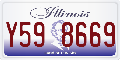 IL license plate Y598669