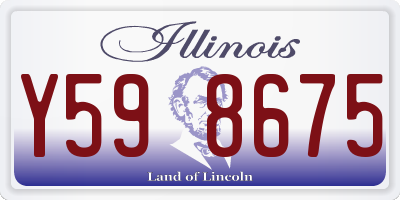 IL license plate Y598675