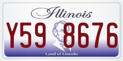 IL license plate Y598676