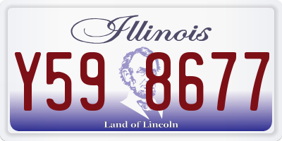 IL license plate Y598677