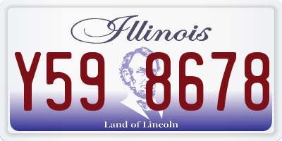 IL license plate Y598678