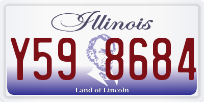 IL license plate Y598684