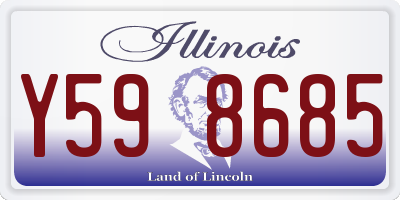 IL license plate Y598685