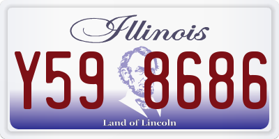 IL license plate Y598686