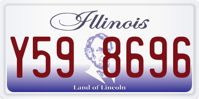 IL license plate Y598696