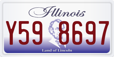 IL license plate Y598697
