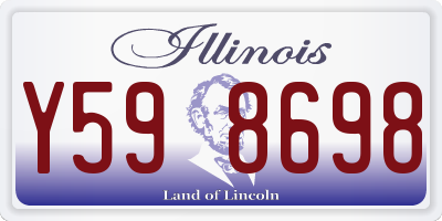 IL license plate Y598698