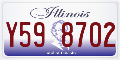 IL license plate Y598702