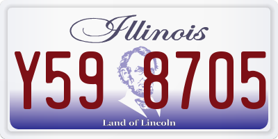 IL license plate Y598705