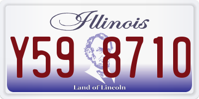 IL license plate Y598710