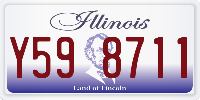 IL license plate Y598711