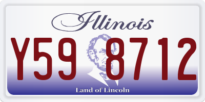 IL license plate Y598712