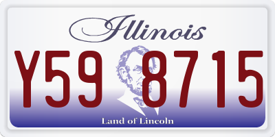 IL license plate Y598715