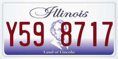 IL license plate Y598717