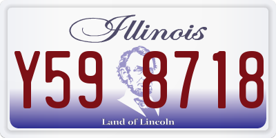 IL license plate Y598718