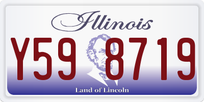 IL license plate Y598719