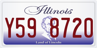 IL license plate Y598720