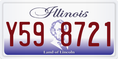 IL license plate Y598721