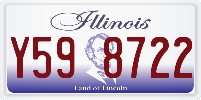 IL license plate Y598722