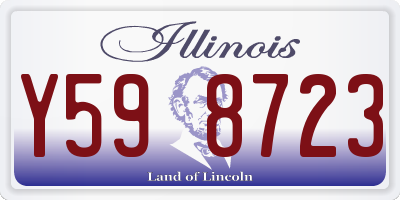 IL license plate Y598723