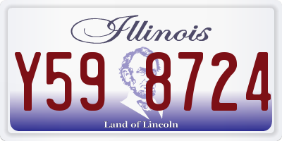 IL license plate Y598724