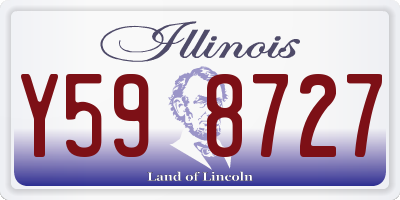 IL license plate Y598727