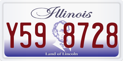 IL license plate Y598728