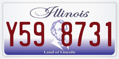 IL license plate Y598731