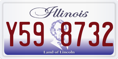 IL license plate Y598732