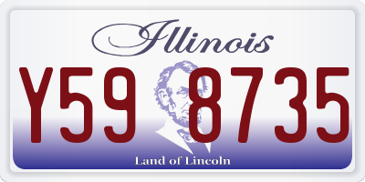 IL license plate Y598735