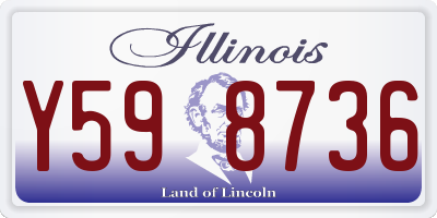 IL license plate Y598736