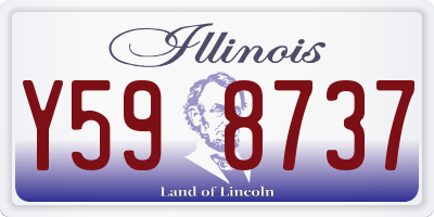 IL license plate Y598737