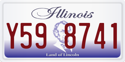 IL license plate Y598741