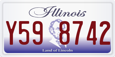 IL license plate Y598742