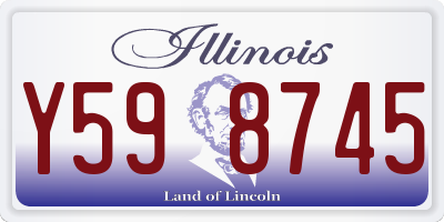 IL license plate Y598745