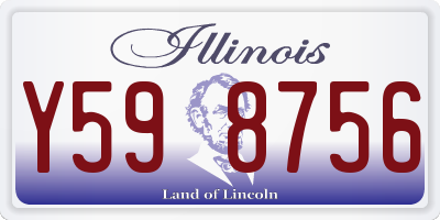 IL license plate Y598756