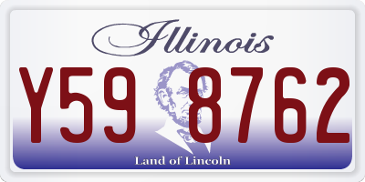 IL license plate Y598762