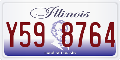 IL license plate Y598764
