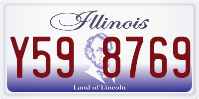 IL license plate Y598769