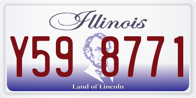 IL license plate Y598771