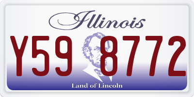 IL license plate Y598772