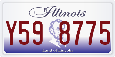 IL license plate Y598775