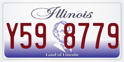 IL license plate Y598779