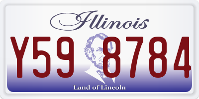 IL license plate Y598784